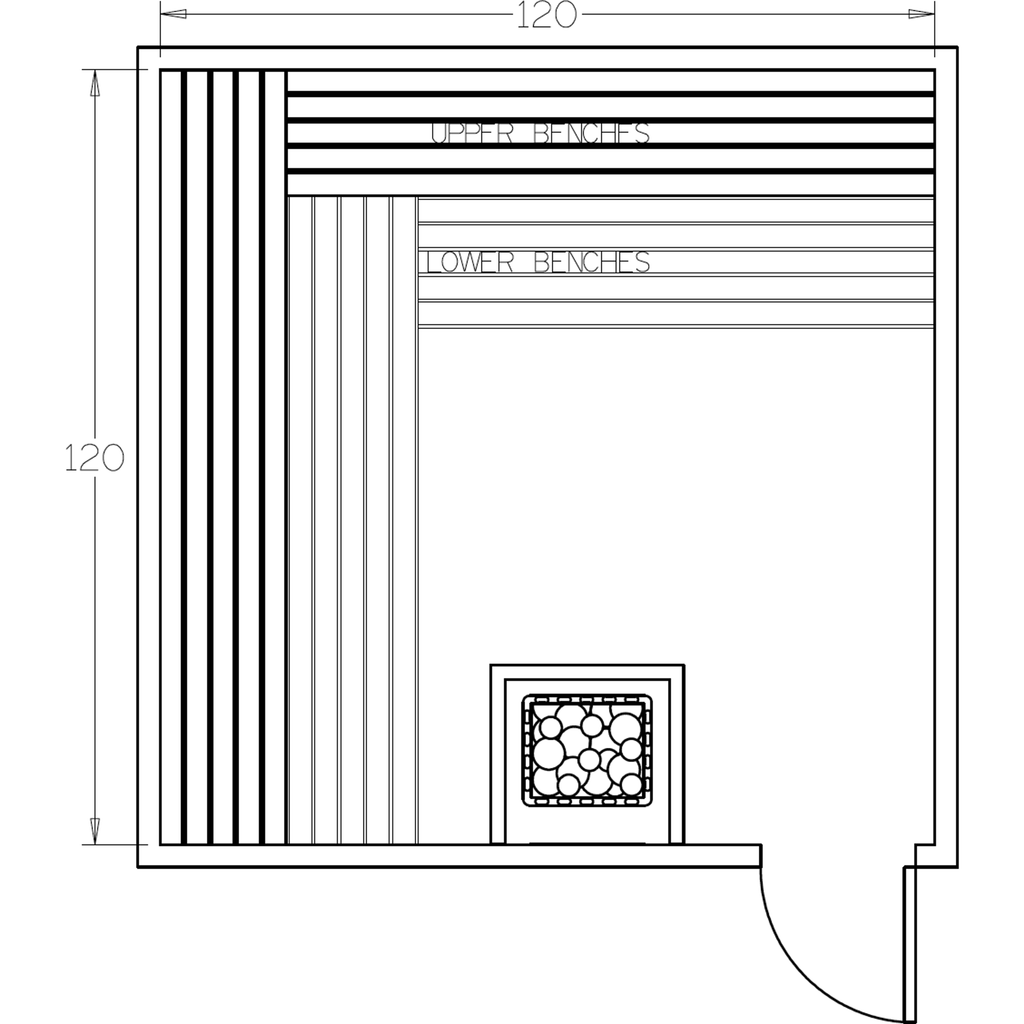 Finnish Sauna Builders 10' x 10' x 7' Pre-Cut Sauna Kit Option 1 / 7 Foot Tall / No Backrest,Option 1 / 7 Foot Tall / Backrest + $429.00,Option 1 / 8 Foot Tall + $567.60 / No Backrest,Option 1 / 8 Foot Tall + $567.60 / Backrest + $429.00 Finnish Sauna Bui