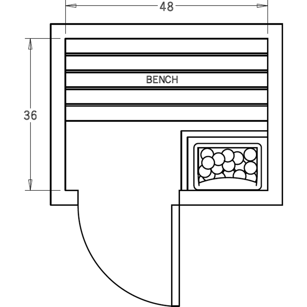 Finnish Sauna Builders 3' x 4' x 7' Pre-Cut Sauna Kit Option 3 / 7 Foot Tall / No Backrest,Option 3 / 7 Foot Tall / Backrest + $171.60,Option 3 / 8 Foot Tall + $198.66 / No Backrest,Option 3 / 8 Foot Tall + $198.66 / Backrest + $171.60 Finnish Sauna Build