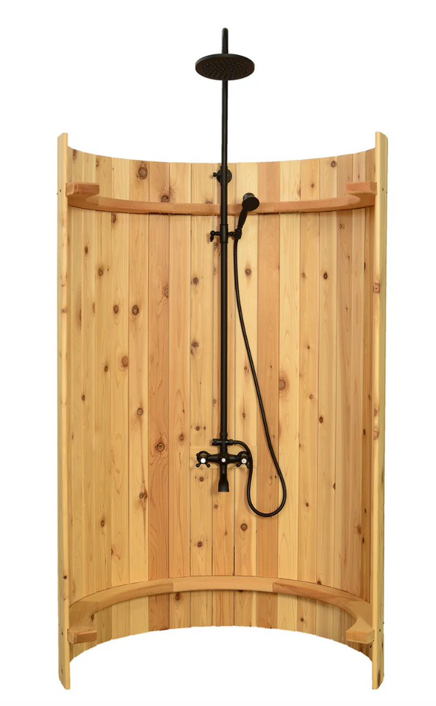 Almost Heaven Ellipse Outdoor Shower Clear Cedar / No Floor / Onyx Almost Heaven Sauna Screenshot_2024-06-10_at_3.12.51_PM.png