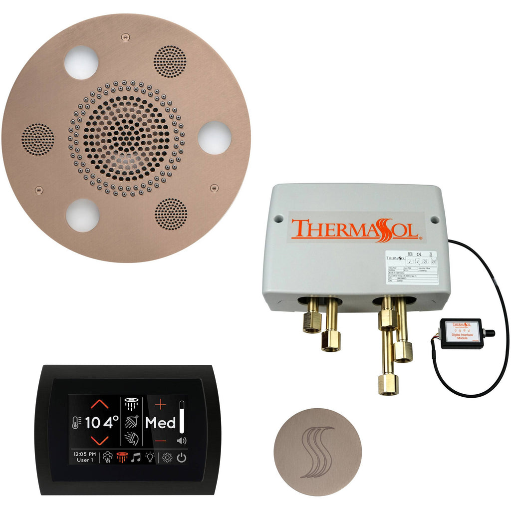 ThermaSol Total Wellness Package with SignaTouch Round in Satin Nickel Finish Satin Nickel / Round ThermaSol twpsr-sn.jpg