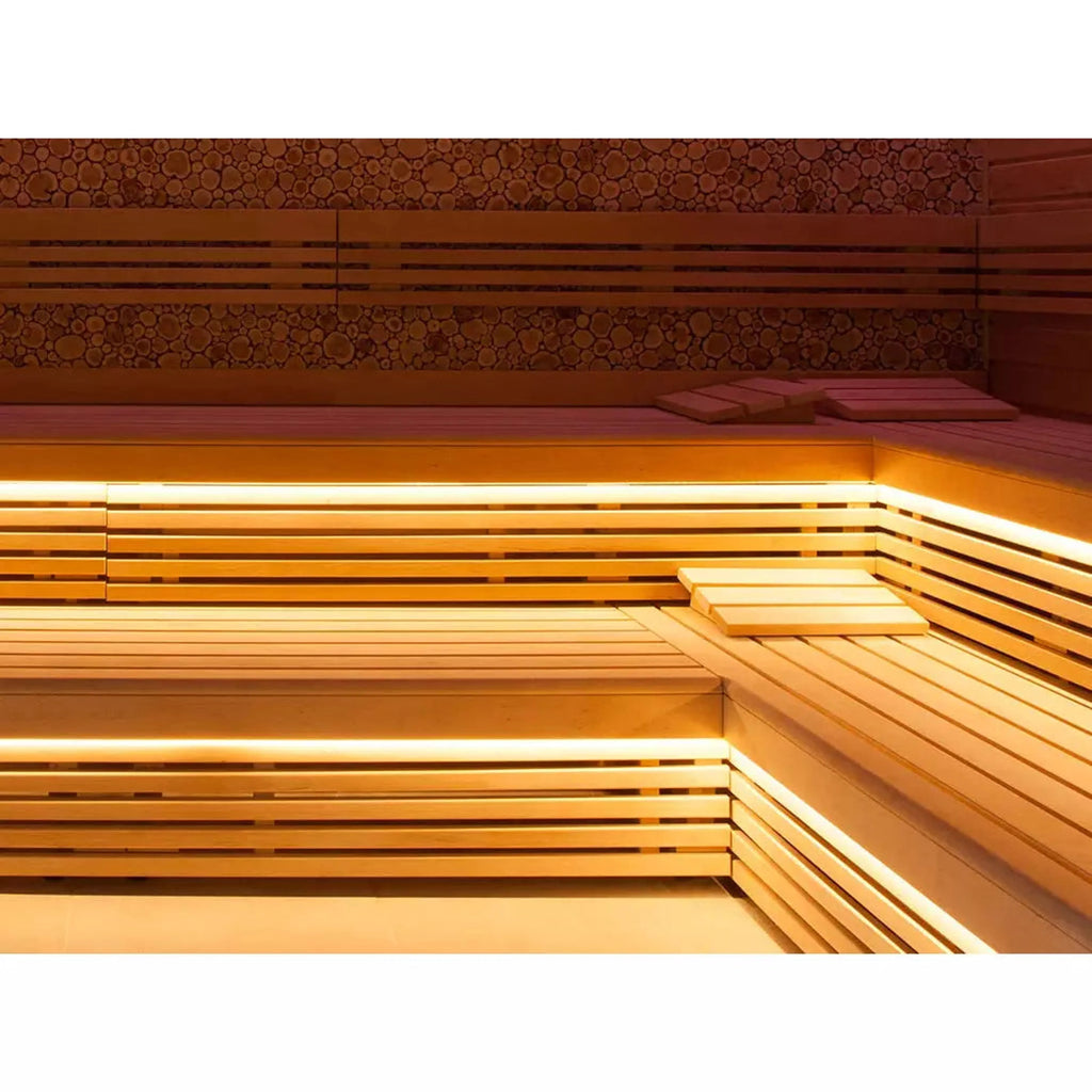 Finnish Sauna Builders LED Sauna Neon Light Kit - 16.4ft Single Strip - Radio Frequency Control,Dual Strip - Radio Frequency Control,Single Strip - WiFi + Alexa + Google Home,Dual Strip - WiFi + Alexa + Google Home Finnish Sauna Builders tylo_led_light_st