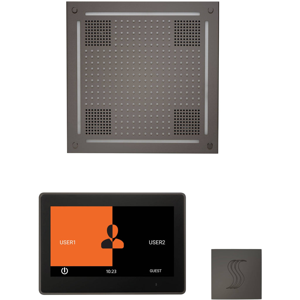 ThermaSol wellness Hydrovive Steam Package with 10" ThermaTouch Square in Black Nickel Finish Black Nickel / Square / 10" ThermaSol whstp10s-bn.jpg