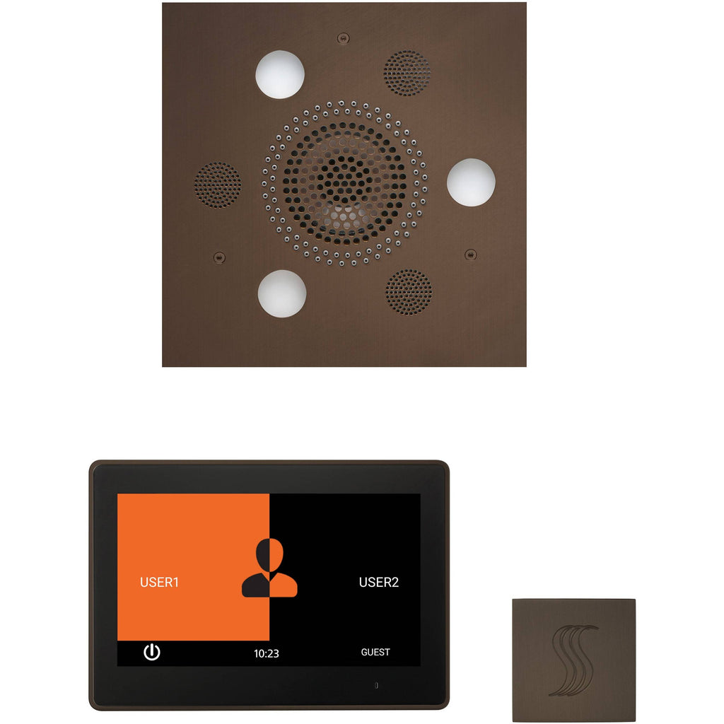 ThermaSol Wellness Steam Package with 10" ThermaTouch Square in Oil Rubbed Bronze Finish Oil Rubbed Bronze / Square / 10" ThermaSol wstp10s-orb.jpg
