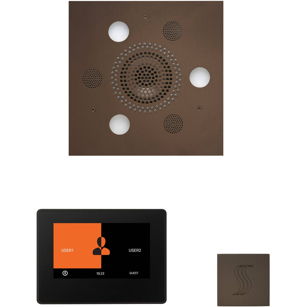 ThermaSol Wellness Steam Package with 7" ThermaTouch Square in Oil Rubbed Bronze Finish Oil Rubbed Bronze / Square / 7" ThermaSol wstp7s-orb.jpg