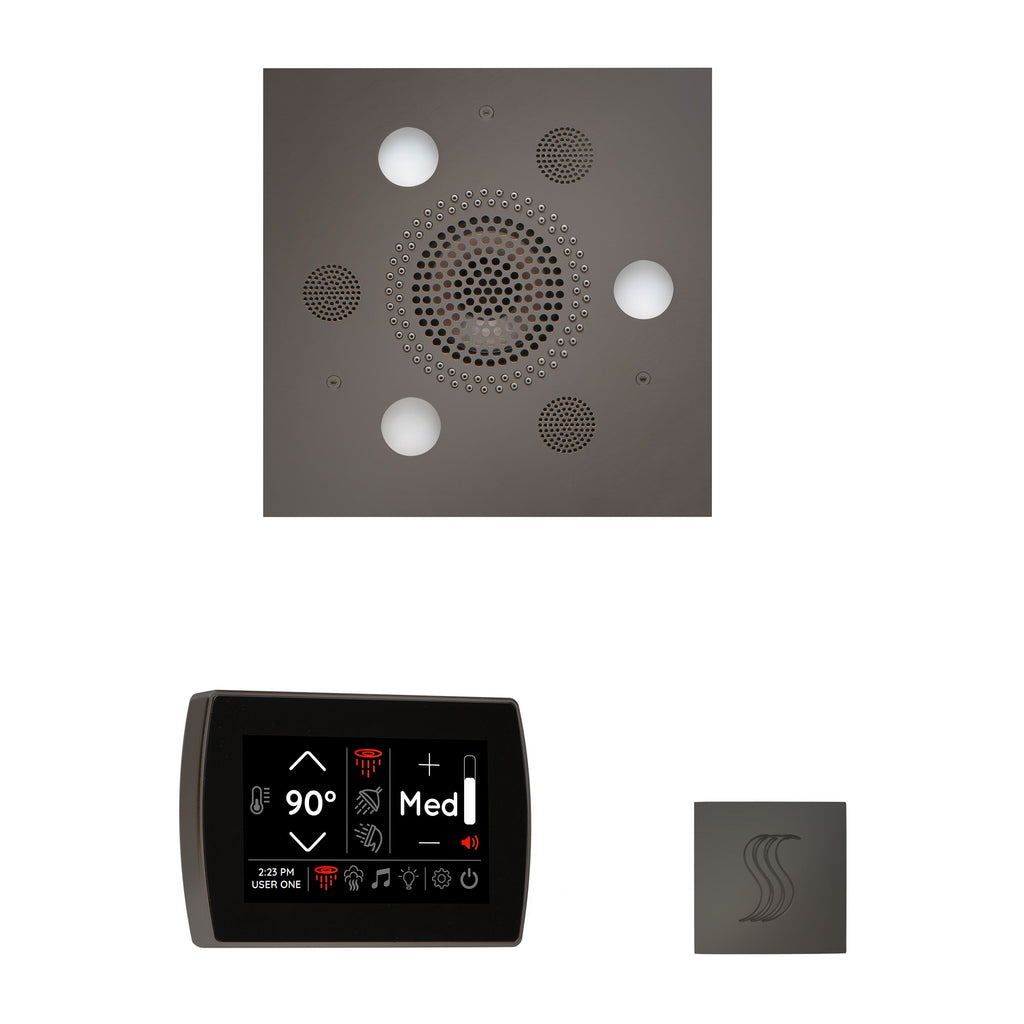 ThermaSol Wellness Steam Package with SignaTouch Square in Black Nickel Finish Black Nickel / Square ThermaSol wstpss-bn.jpg