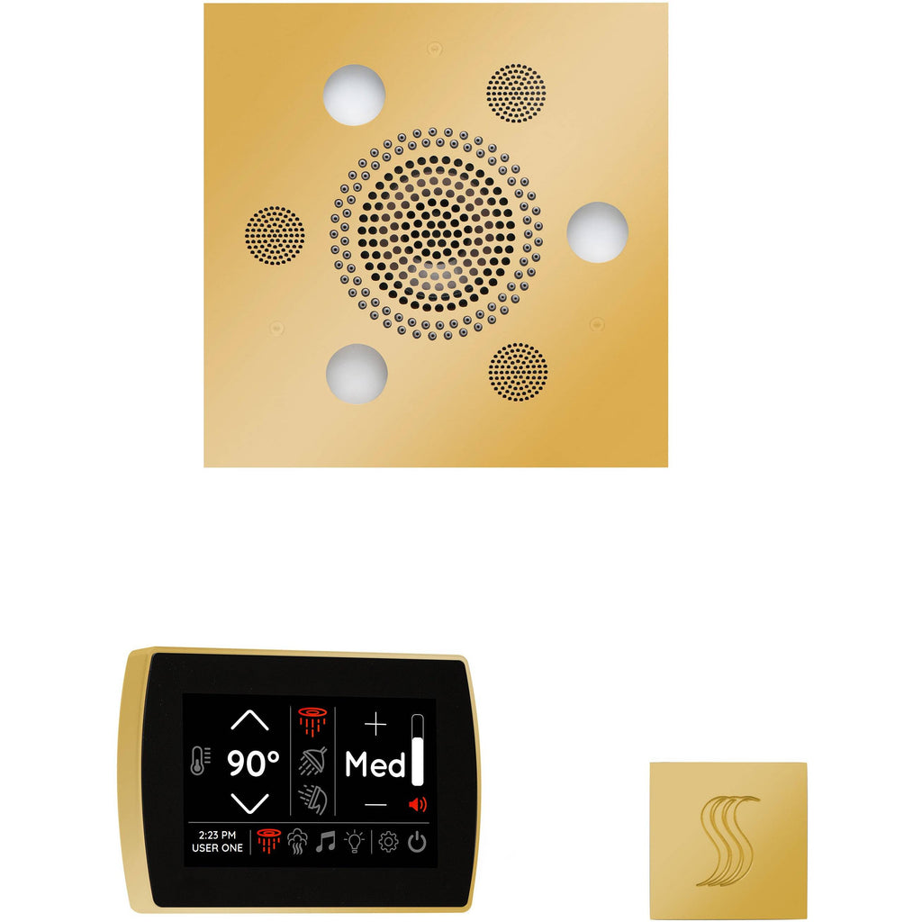 ThermaSol Wellness Steam Package with SignaTouch Square in Polished Gold Finish Polished Gold / Square ThermaSol wstpss-pg.jpg