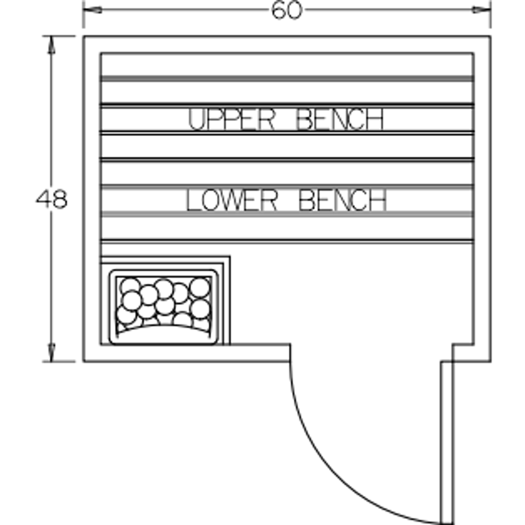 Finnish Sauna Builders 4' x 5' x 7' Pre-Built Indoor Sauna Kit Clear Cedar / Option 1 Finnish Sauna Builders ScreenShot2022-10-04at10.05.40AM.png