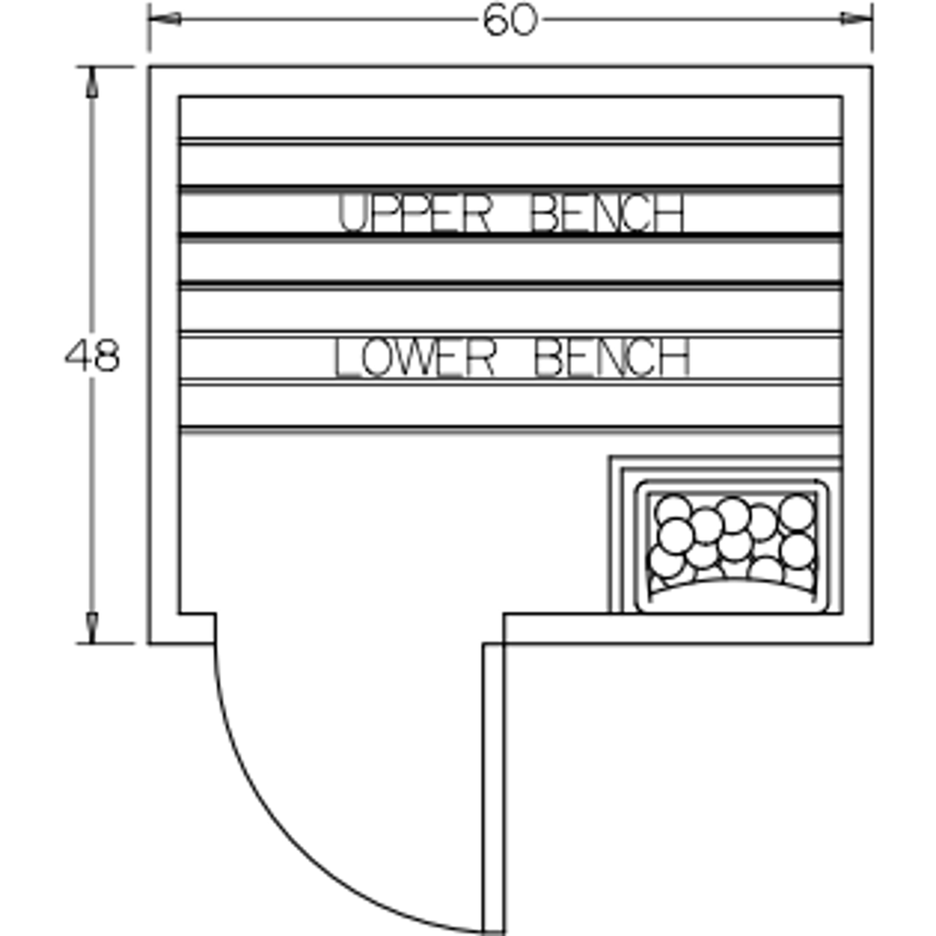 Finnish Sauna Builders 4' x 5' x 7' Pre-Built Indoor Sauna Kit Clear Cedar / Option 3 Finnish Sauna Builders ScreenShot2022-10-04at10.05.52AM.png