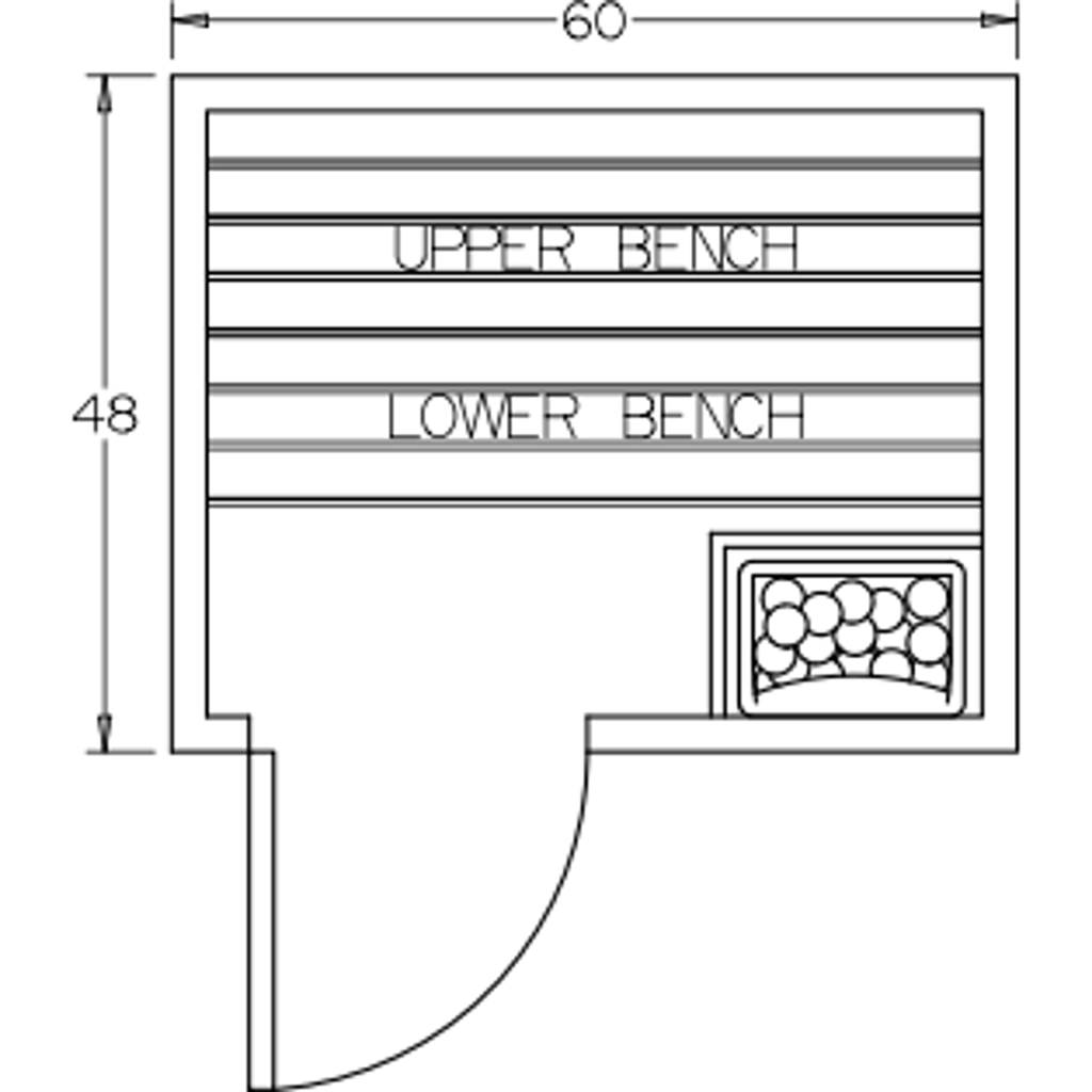 Finnish Sauna Builders 4' x 5' x 7' Pre-Built Indoor Sauna Kit Clear Cedar / Option 4 Finnish Sauna Builders ScreenShot2022-10-04at10.05.57AM.png