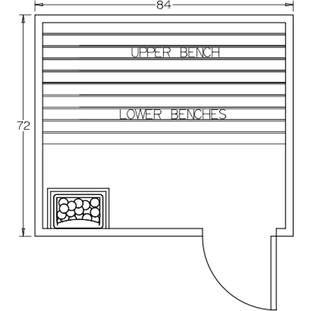 Finnish Sauna Builders 6' x 7' x 7' Pre-Built Indoor Sauna Kit Clear Cedar / Option 1 Finnish Sauna Builders ScreenShot2022-10-04at11.13.20AM.png