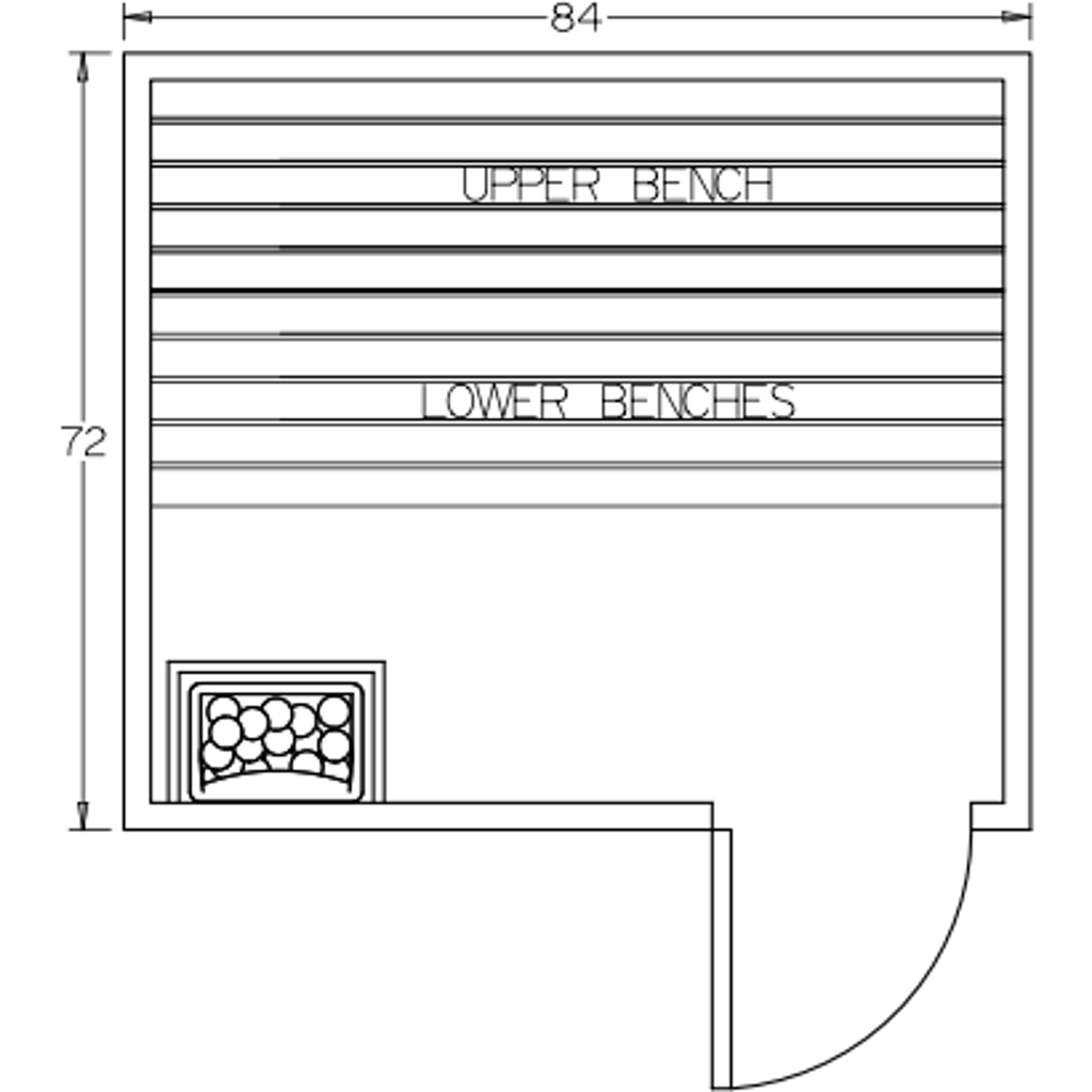 Finnish Sauna Builders 6' x 7' x 7' Pre-Built Indoor Sauna Kit Clear Cedar / Option 2 Finnish Sauna Builders ScreenShot2022-10-04at11.13.25AM.png