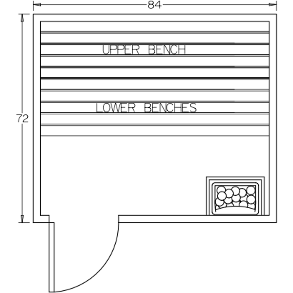 Finnish Sauna Builders 6' x 7' x 7' Pre-Built Indoor Sauna Kit Clear Cedar / Option 6 Finnish Sauna Builders ScreenShot2022-10-04at11.13.52AM.png