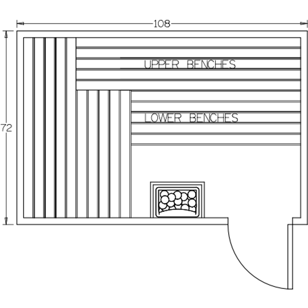 Finnish Sauna Builders 6' x 9' x 7' Pre-Built Indoor Sauna Kit Clear Cedar / Option 1 Finnish Sauna Builders ScreenShot2022-10-04at4.17.28PM.png