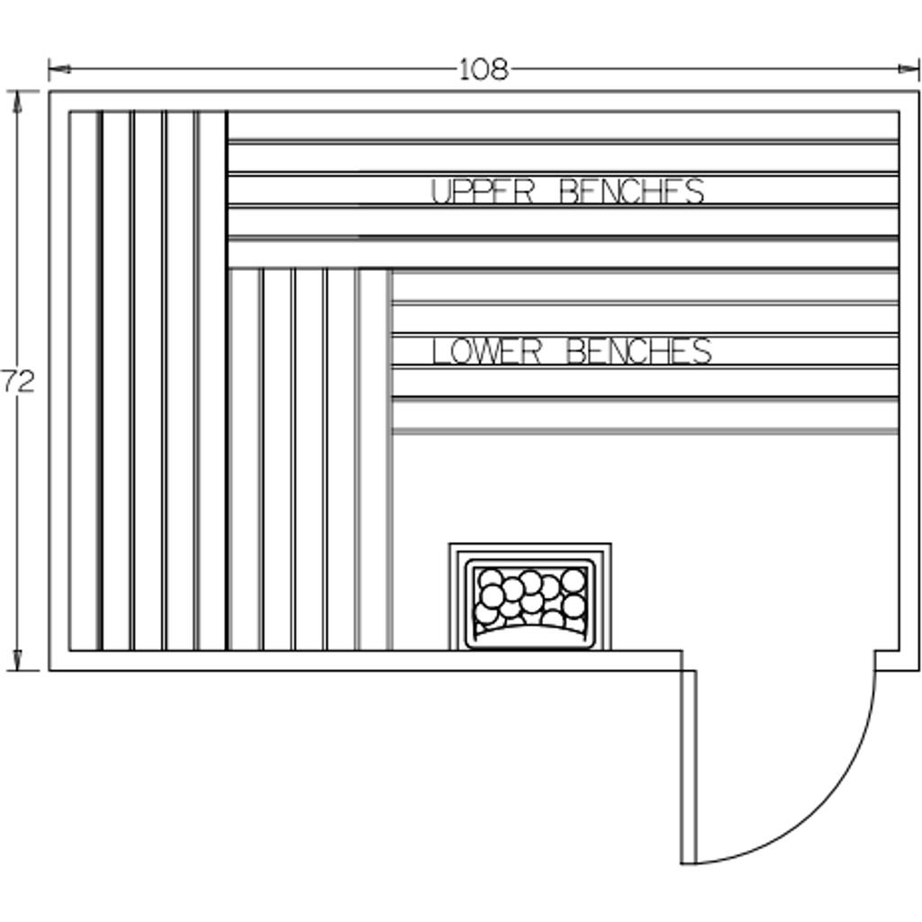 Finnish Sauna Builders 6' x 9' x 7' Pre-Built Indoor Sauna Kit Clear Cedar / Option 2 Finnish Sauna Builders ScreenShot2022-10-04at4.17.35PM.png