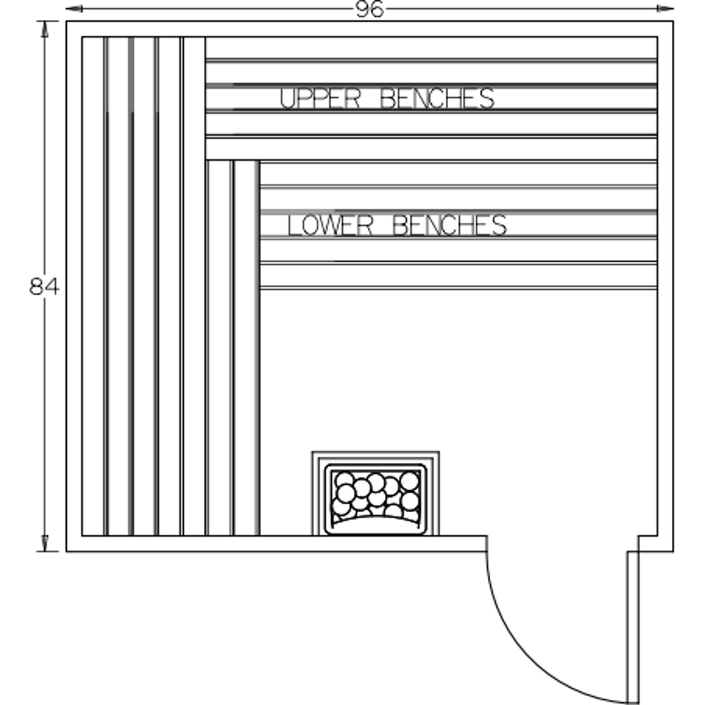 Finnish Sauna Builders 7' x 8' x 7' Pre-Built Indoor Sauna Kit Clear Cedar / Option 1 Finnish Sauna Builders ScreenShot2022-10-04at4.30.41PM.png