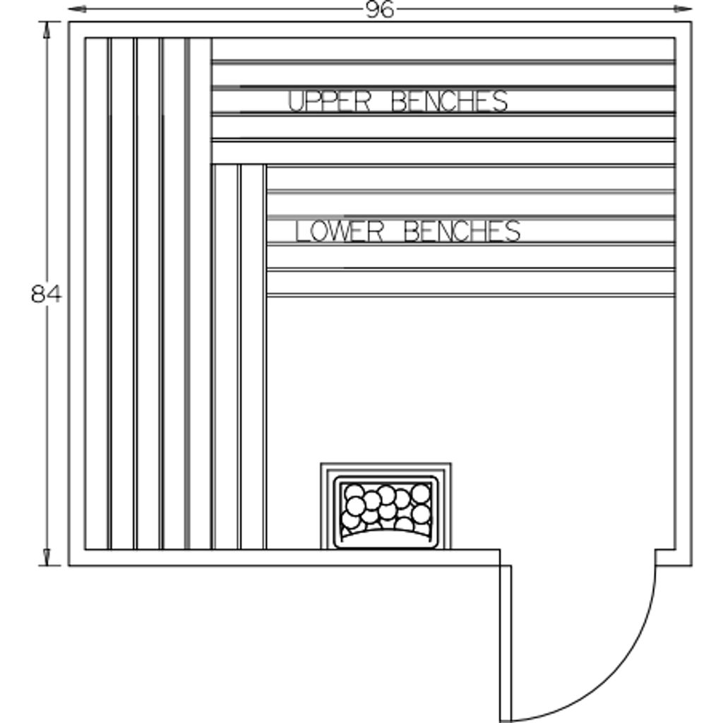 Finnish Sauna Builders 7' x 8' x 7' Pre-Built Indoor Sauna Kit Clear Cedar / Option 2 Finnish Sauna Builders ScreenShot2022-10-04at4.30.49PM.png