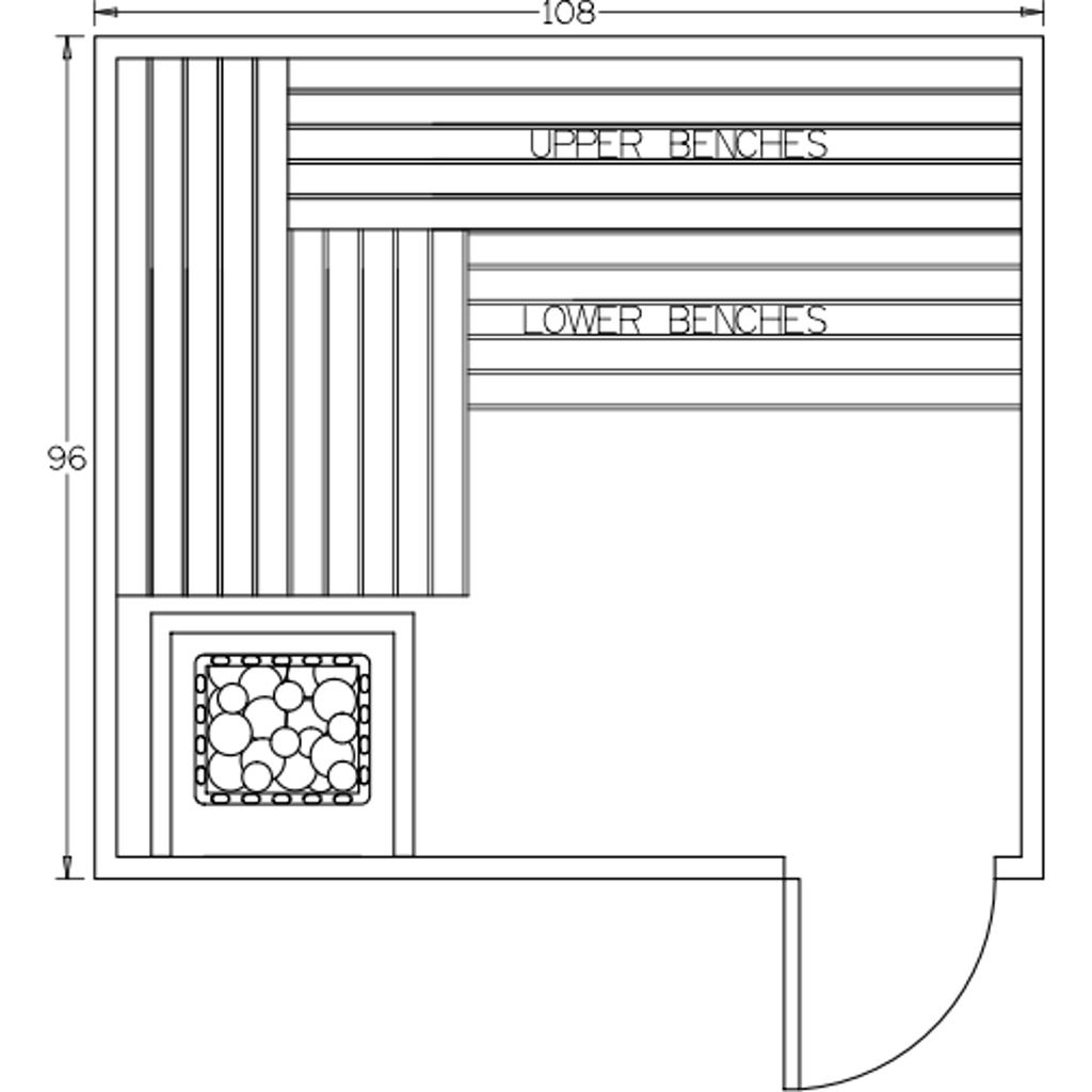 Finnish Sauna Builders 8' x 9' x 7' Pre-Built Indoor Sauna Kit Clear Cedar / Option 2 Finnish Sauna Builders ScreenShot2022-10-04at4.57.24PM.png