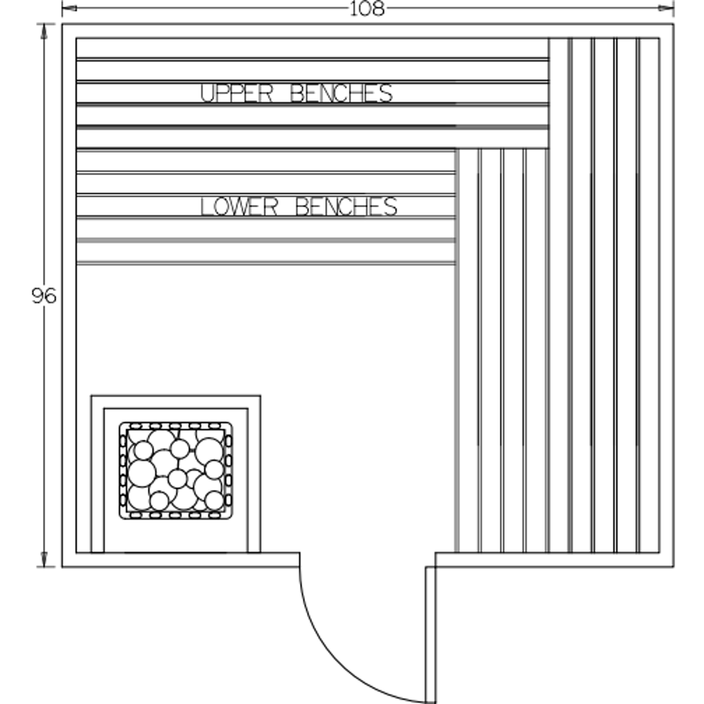 Finnish Sauna Builders 8' x 9' x 7' Pre-Built Indoor Sauna Kit Clear Cedar / Option 3 Finnish Sauna Builders ScreenShot2022-10-04at4.57.30PM.png