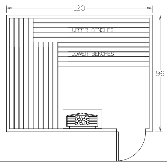 Finnish Sauna Builders 8' x 10' x 7' Pre-Built Indoor Sauna Kit Clear Cedar / Option 2 Finnish Sauna Builders ScreenShot2022-10-04at5.05.17PM.png