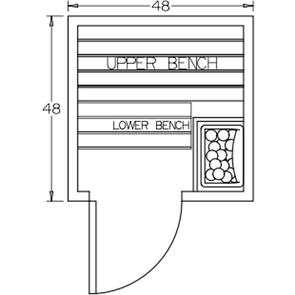 Finnish Sauna Builders 4' x 4' x 7' Pre-Built Indoor Sauna Kit Clear Cedar / Option 4 Finnish Sauna Builders ScreenShot2022-10-04at9.30.58AM.png