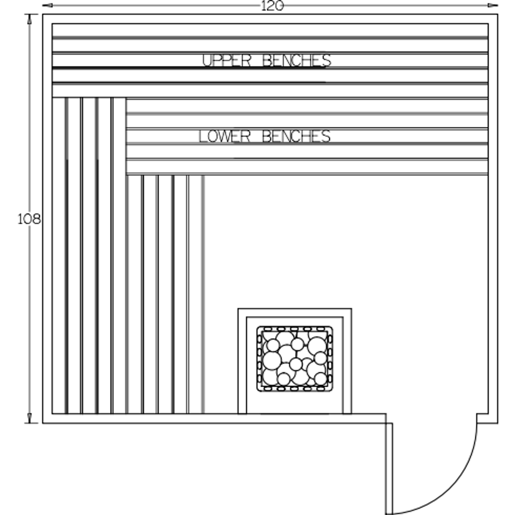 Finnish Sauna Builders 9' x 10' x 7' Pre-Built Indoor Sauna Kit Clear Cedar / Option 2 Finnish Sauna Builders ScreenShot2022-10-05at2.46.50PM.png