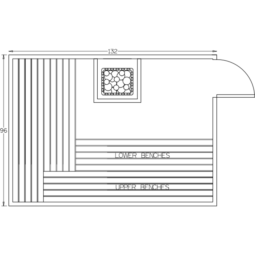 Finnish Sauna Builders 8' x 11' x 7' Pre-Built Indoor Sauna Kit Clear Cedar / Option 2 Finnish Sauna Builders ScreenShot2022-10-05at2.58.41PM.png