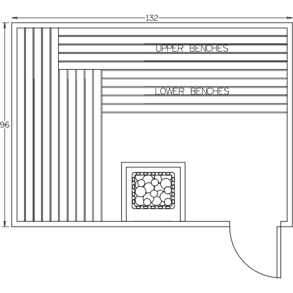 Finnish Sauna Builders 8' x 11' x 7' Pre-Built Indoor Sauna Kit Clear Cedar / Option 6 Finnish Sauna Builders ScreenShot2022-10-05at3.03.33PM.png