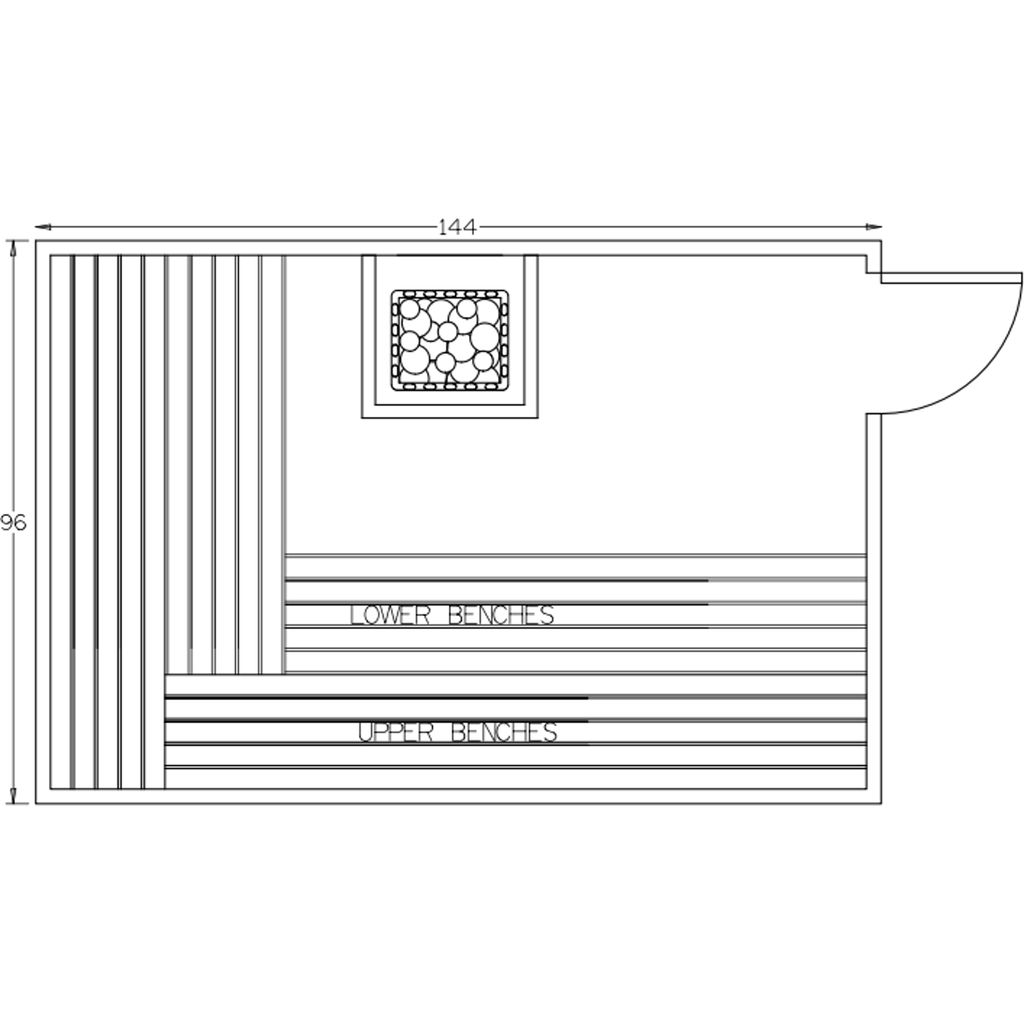 Finnish Sauna Builders 8' x 12' x 7' Pre-Built Indoor Sauna Kit Clear Cedar / Option 1 Finnish Sauna Builders ScreenShot2022-10-05at3.44.22PM.png