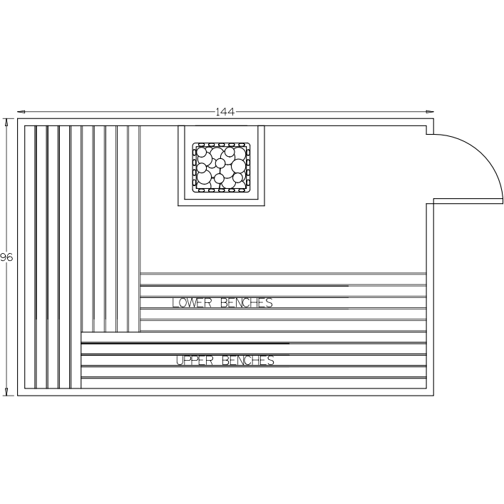 Finnish Sauna Builders 8' x 12' x 7' Pre-Built Indoor Sauna Kit Clear Cedar / Option 2 Finnish Sauna Builders ScreenShot2022-10-05at3.44.33PM.png