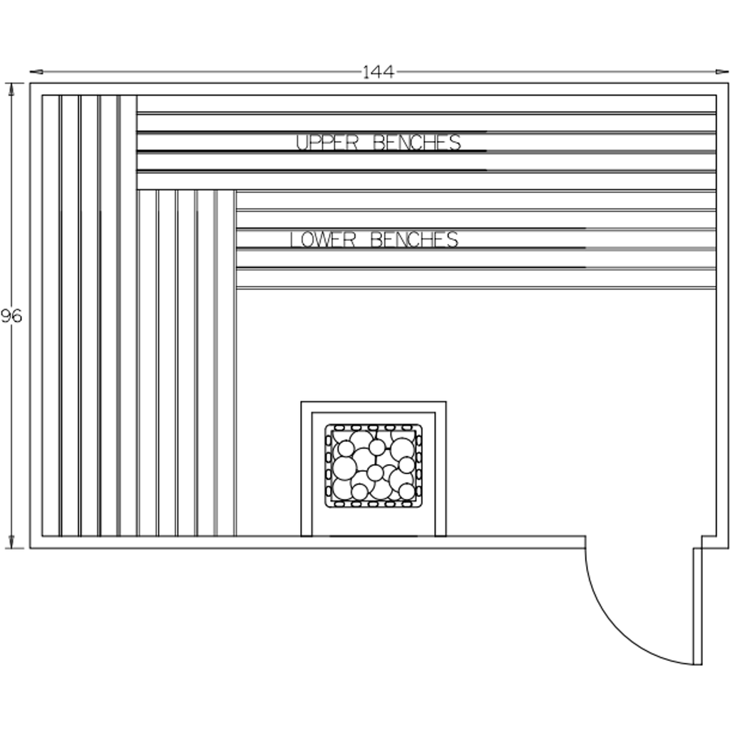 Finnish Sauna Builders 8' x 12' x 7' Pre-Built Indoor Sauna Kit Clear Cedar / Option 7 Finnish Sauna Builders ScreenShot2022-10-05at3.47.49PM.png