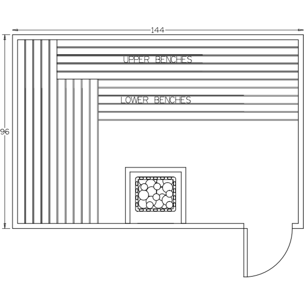 Finnish Sauna Builders 8' x 12' x 7' Pre-Built Indoor Sauna Kit Clear Cedar / Option 8 Finnish Sauna Builders ScreenShot2022-10-05at3.47.58PM.png