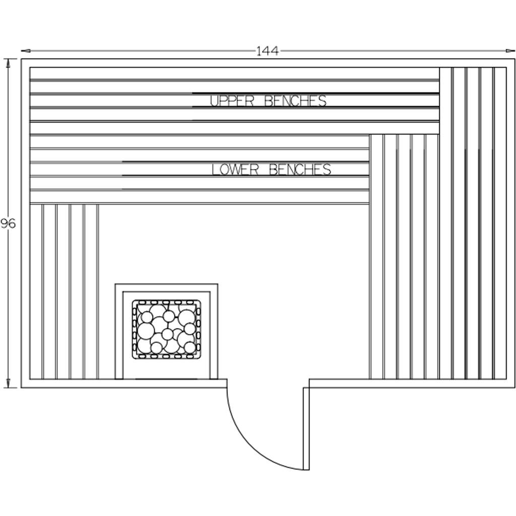 Finnish Sauna Builders 8' x 12' x 7' Pre-Built Indoor Sauna Kit Clear Cedar / Option 9 Finnish Sauna Builders ScreenShot2022-10-05at3.48.05PM.png