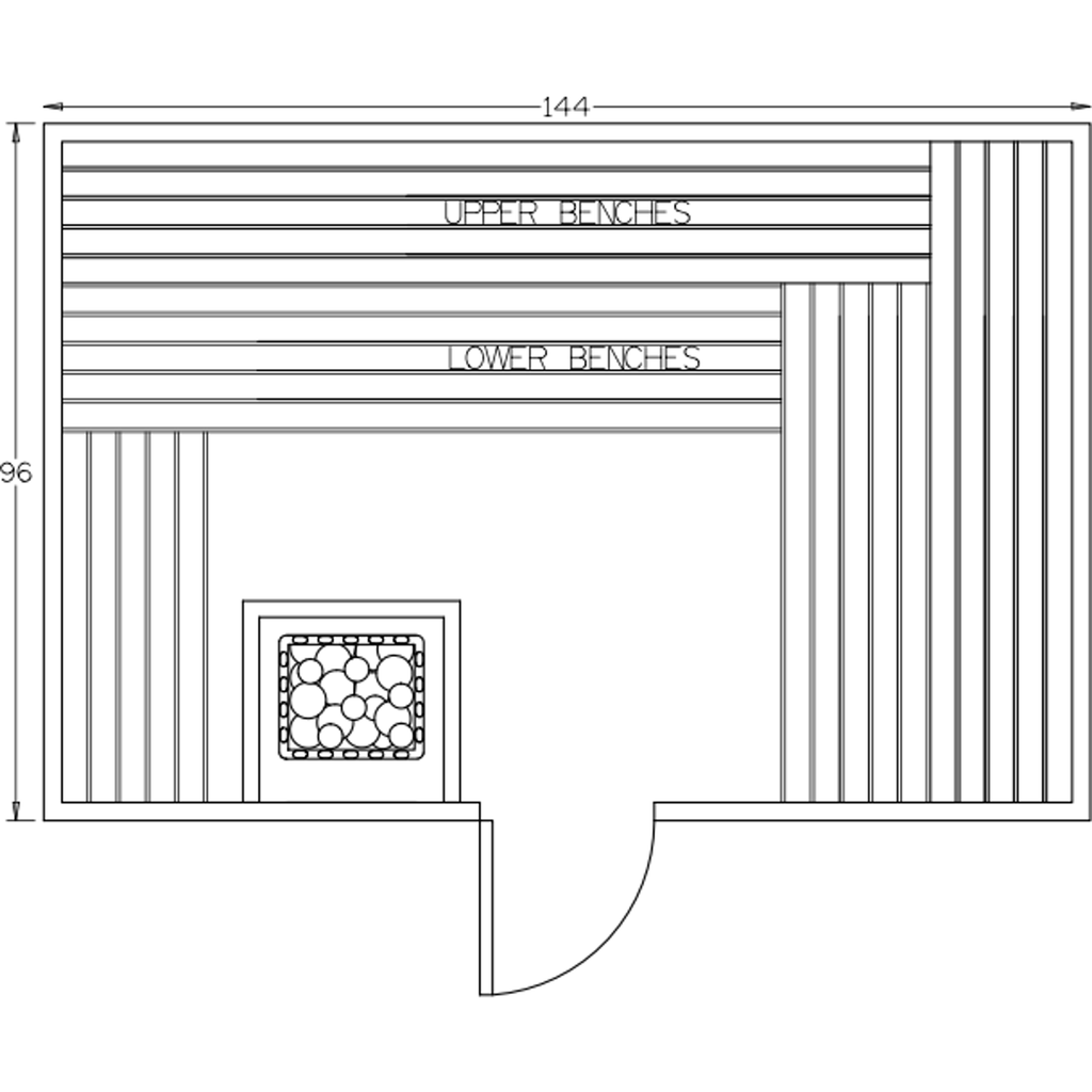 Finnish Sauna Builders 8' x 12' x 7' Pre-Built Indoor Sauna Kit Clear Cedar / Option 10 Finnish Sauna Builders ScreenShot2022-10-05at3.48.12PM.png