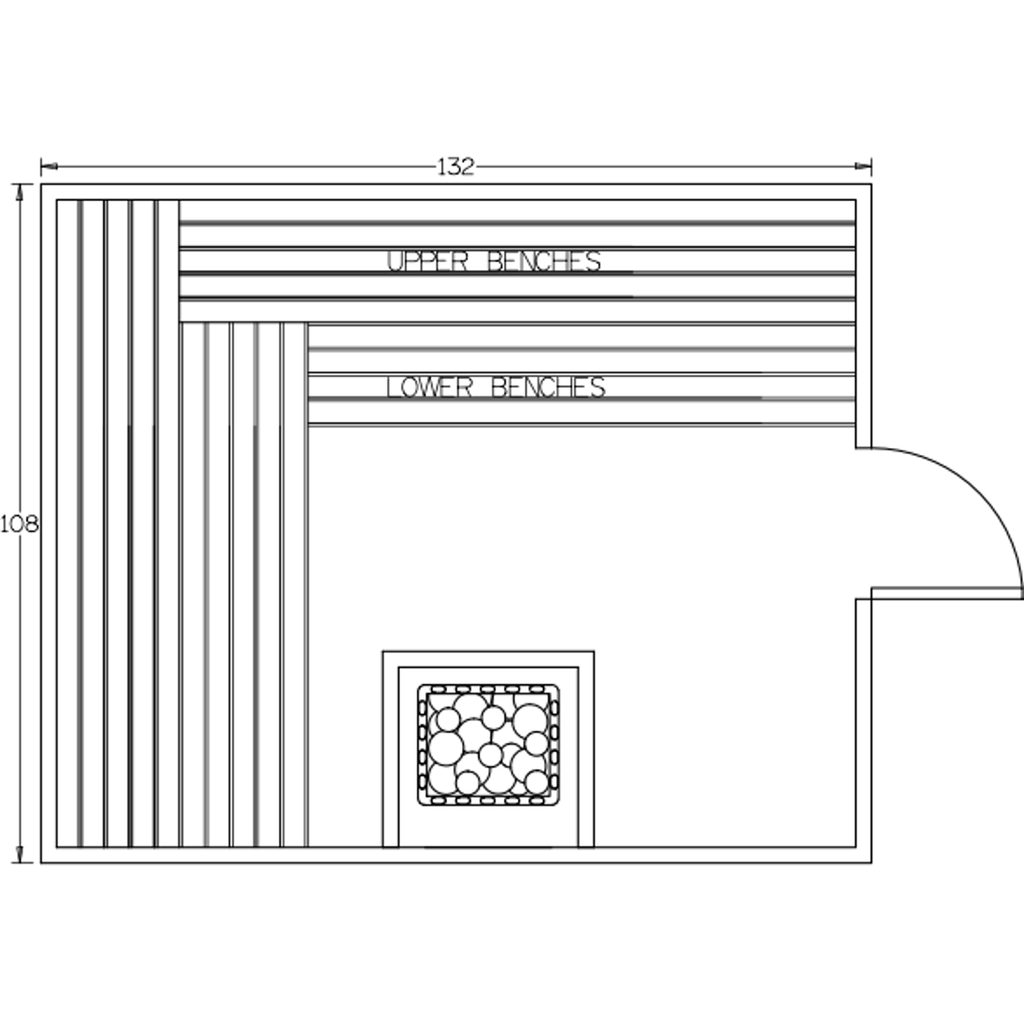 Finnish Sauna Builders 9' x 11' x 7' Pre-Built Indoor Sauna Kit Clear Cedar / Option 4 Finnish Sauna Builders ScreenShot2022-10-05at3.59.41PM.png