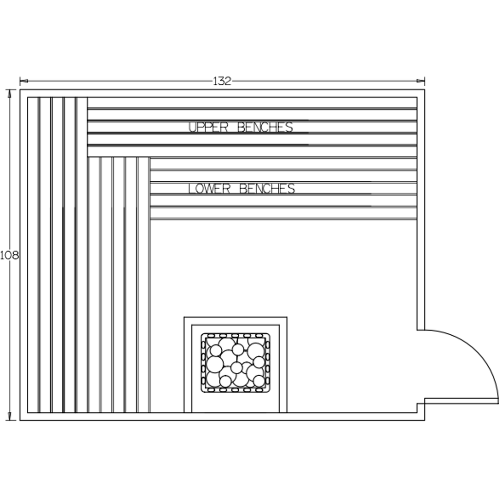 Finnish Sauna Builders 9' x 11' x 7' Pre-Built Indoor Sauna Kit Clear Cedar / Option 6 Finnish Sauna Builders ScreenShot2022-10-05at3.59.57PM.png