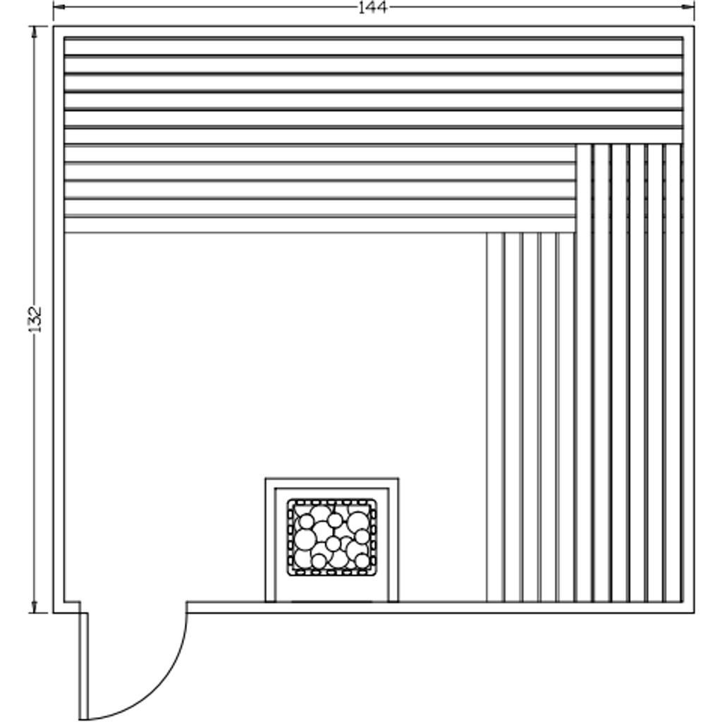 Finnish Sauna Builders 11' x 12' x 7' Pre-Built Indoor Sauna Kit Clear Cedar / Option 1 Finnish Sauna Builders ScreenShot2022-10-06at1.50.22PM.png