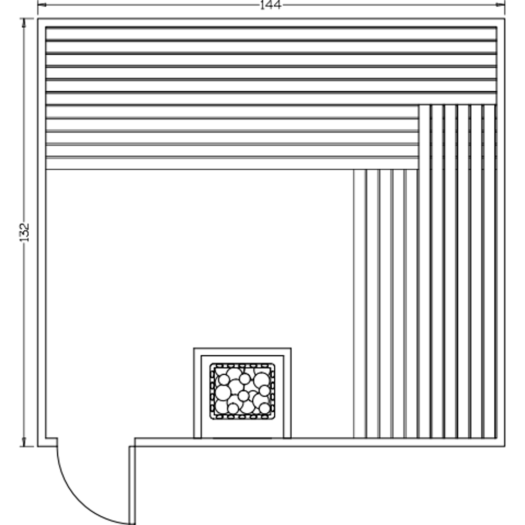 Finnish Sauna Builders 11' x 12' x 7' Pre-Built Indoor Sauna Kit Clear Cedar / Option 2 Finnish Sauna Builders ScreenShot2022-10-06at1.50.35PM.png