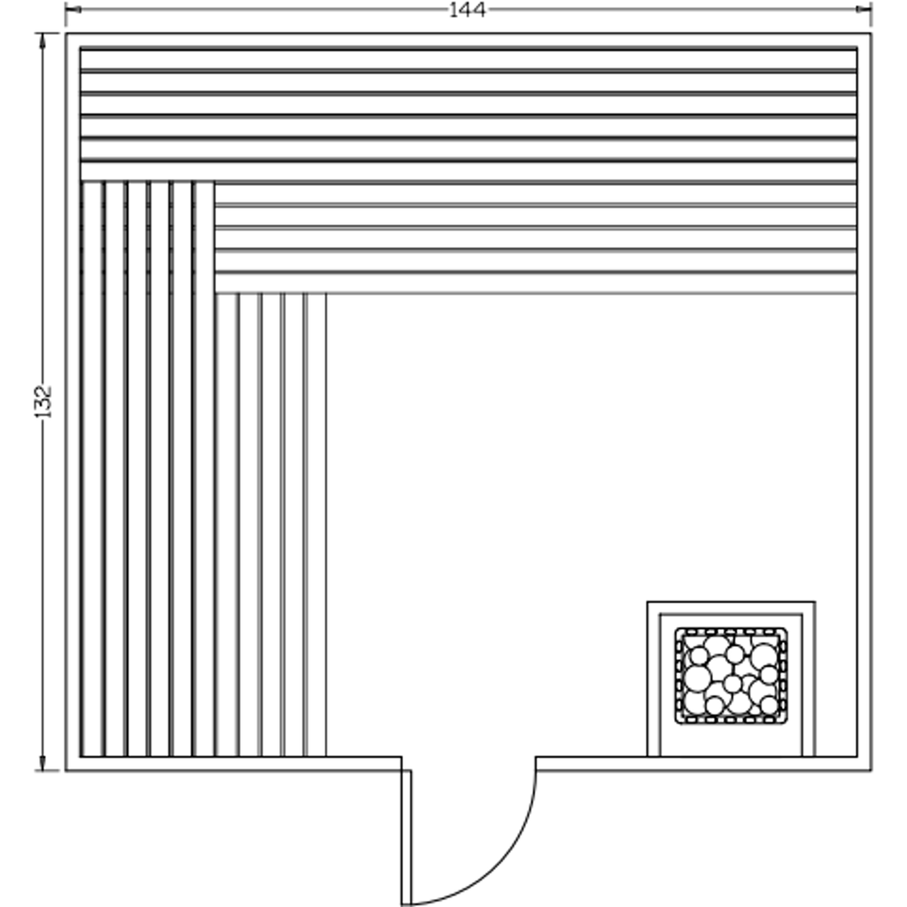 Finnish Sauna Builders 11' x 12' x 7' Pre-Built Indoor Sauna Kit Clear Cedar / Option 3 Finnish Sauna Builders ScreenShot2022-10-06at1.50.46PM.png