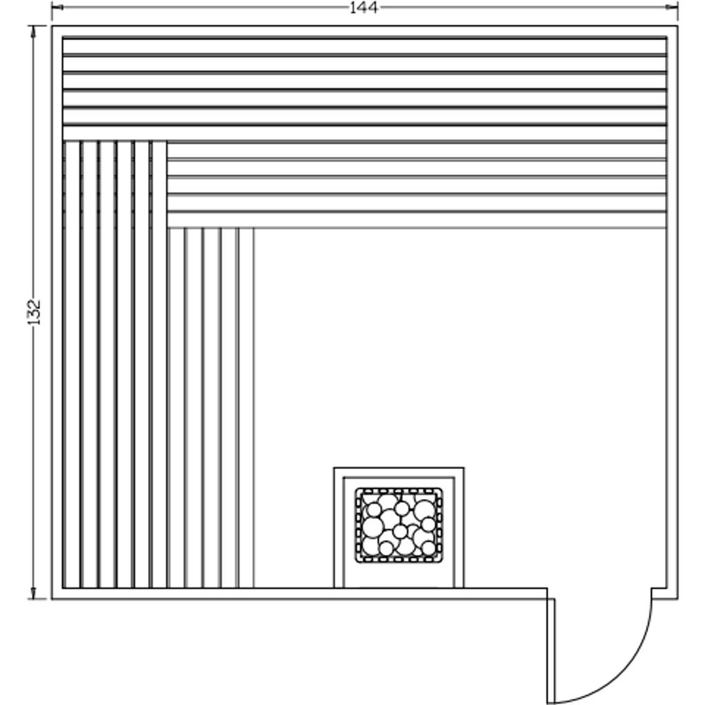 Finnish Sauna Builders 11' x 12' x 7' Pre-Built Indoor Sauna Kit Clear Cedar / Option 5 Finnish Sauna Builders ScreenShot2022-10-06at1.51.02PM.png