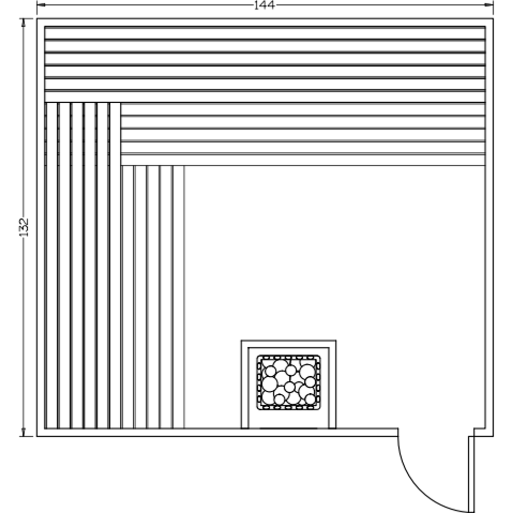 Finnish Sauna Builders 11' x 12' x 7' Pre-Built Indoor Sauna Kit Clear Cedar / Option 6 Finnish Sauna Builders ScreenShot2022-10-06at1.51.13PM.png